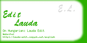 edit lauda business card